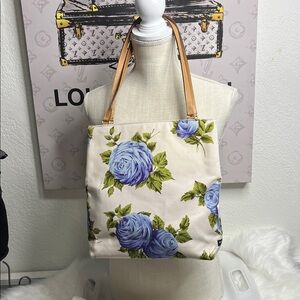 Kate Spade 1999 Vintage Blue Rose handbag